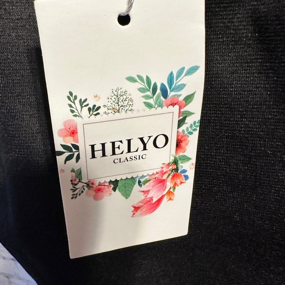 Helyo Black Floral Dress Size S - Picture 2 of 3